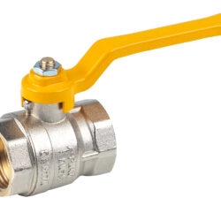 Н213Р,Кран газовый шаровый никелированный ручка 1 вн-вн