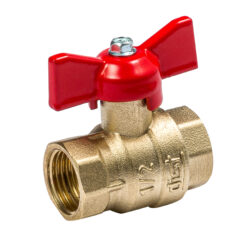 312Б,Кран шаровый  бабочка 3/4 вн-вн (стандарт)