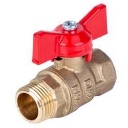 321Б,(721Б) Кран шаровый  бабочка 1/2 вн-нар (стандарт)