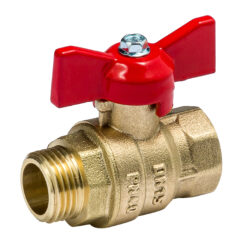 322Б,(722Б) Кран шаровый  бабочка 3/4 вн-нар (стандарт)