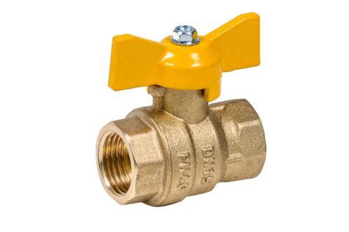 412Б,Кран газовый шаровый бабочка 3/4 вн-вн (стандарт) 412Б,Кран газовый шаровый бабочка 3/4 вн-вн (стандарт)