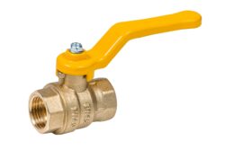 411Р,Кран газовый шаровый  ручка 1/2 вн-вн (стандарт)