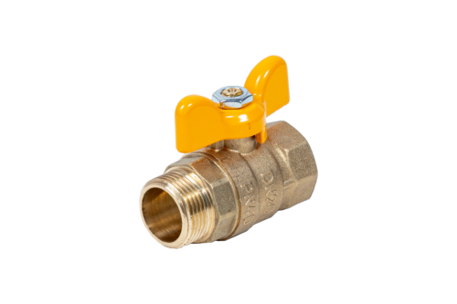 422Б,Кран газовый шаровый бабочка 3/4 вн-нар (стандарт) 422Б,Кран газовый шаровый бабочка 3/4 вн-нар (стандарт)