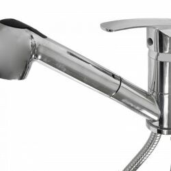 KEN4-A031 см-ль для раковины ø40,с выдвижным изливом-лейкой