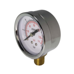 YB-V6 Манометр радиальный до 6 бар,  корп сталь, ø корпуса 40 мм, подключение резьбы 1/4 (уп 200/1)