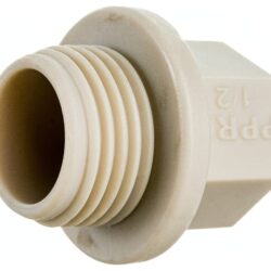 Заглушка резьбовая PPR 1, PN25 серый, РТП 10914 (240/40)*