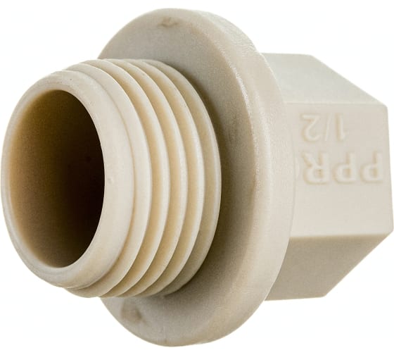 Заглушка резьбовая PPR 1, PN25 серый, РТП 10914 (240/40)