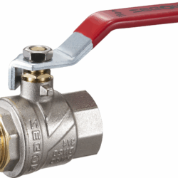 FNR16,Кран шар латунный 2" (CW617N) полнопроходной ручка подкл гайка-штуцер (РГШ) (уп 12/6)