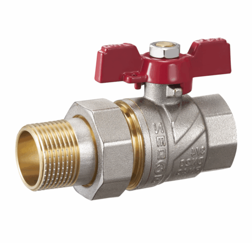 FA12,Кран-американка шаровый латунный 3/4" полнопроходной с полусгоном бабочка (уп 60/15) FA12,Кран-американка шаровый латунный 3/4" полнопроходной с полусгоном бабочка (уп 60/15)