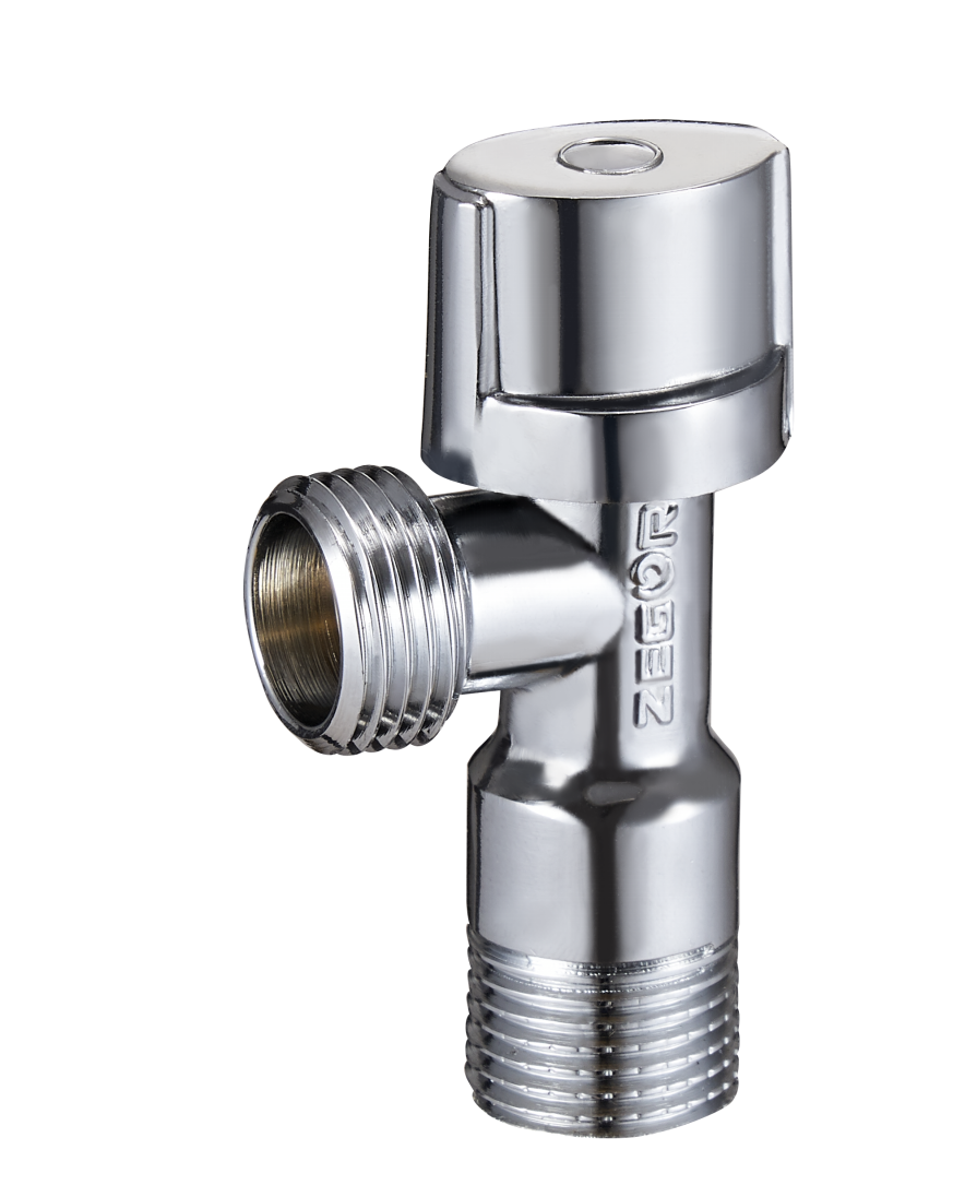 FZ02,Кран шаровый для подключения сантех приборов 1/2"х3/4" латунный хром (уп 80/1)