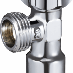 FZ62,приборный регулировочный для подкл сантех приборов 1/2"х3/4" латунный хром (80/1)