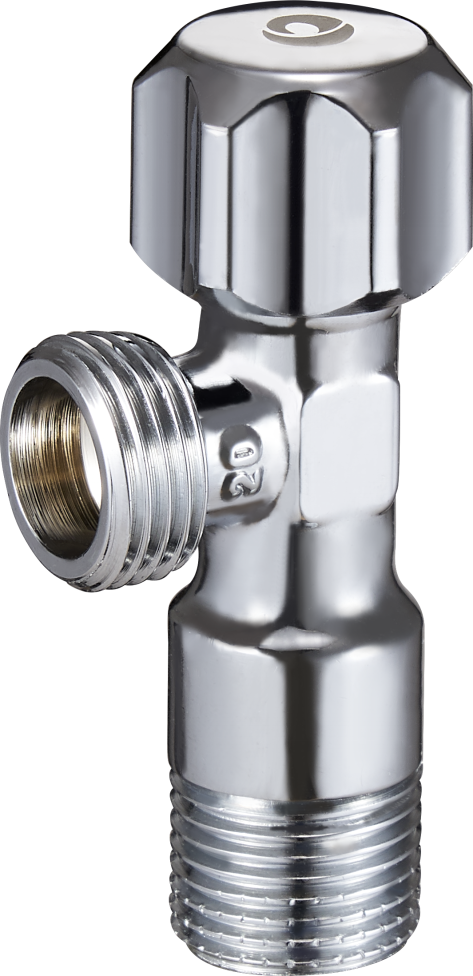 FZ62,приборный регулировочный для подкл сантех приборов 1/2"х3/4" латунный хром (80/1)