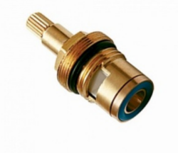 WKF-038,Кран-букса керамическая 1/2, поворот 180°, шлица 24, для смесителей с крестовой ручкой