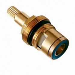 WKF-038,Кран-букса керамическая 1/2, поворот 180°, шлица 24, для смесителей с крестовой ручкой