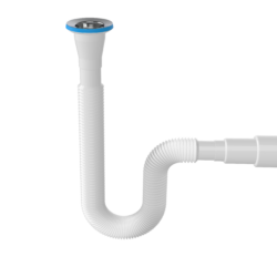 Универсальный гофросифон неразборный (750 мм) Y120-9