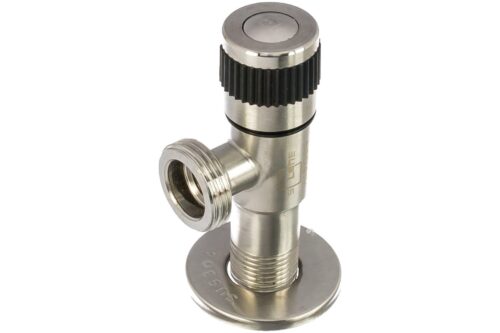 DF-1043, угловой приборный кран, материал корп нерж сталь ( SUS 304 ), подкл 1/2 - 3/4 (100)