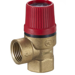 QS-3072,Предохранительный клапан, латунь,1/2*1/2. 2.5 BAR (уп 100/1)