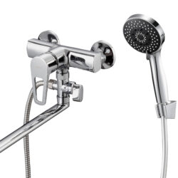 EDN6-A183,см-ль для ванной картридж ø40, выносной  дивертор на душ