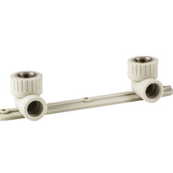 Угольник комбинированный под смеситель PPR внутренняя резьба 20х 1/2,  серый, РТП 11046 (24/8)