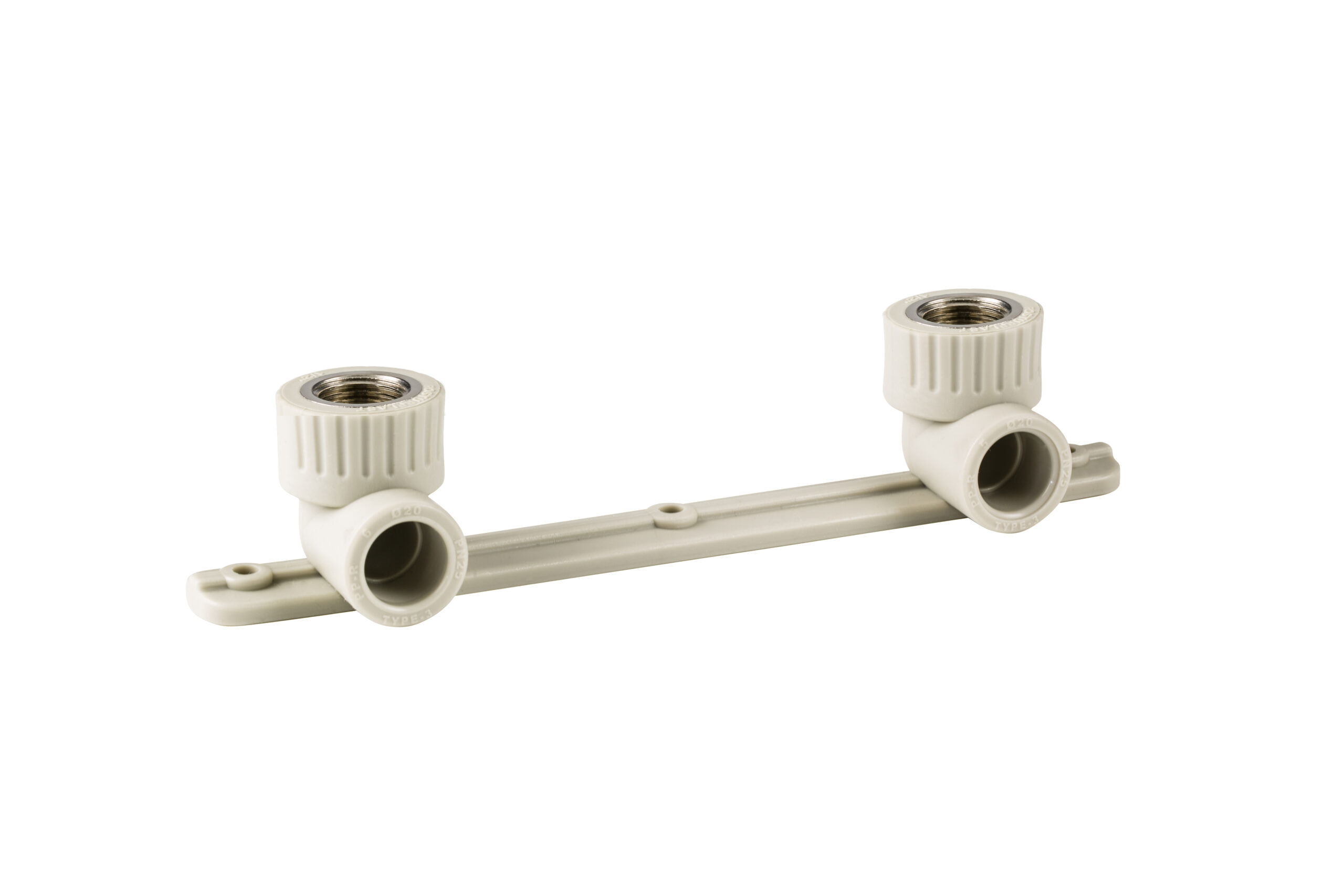 Угольник комбинированный под смеситель PPR внутренняя резьба 25х 1/2,  серый, РТП 11047 (18/6)