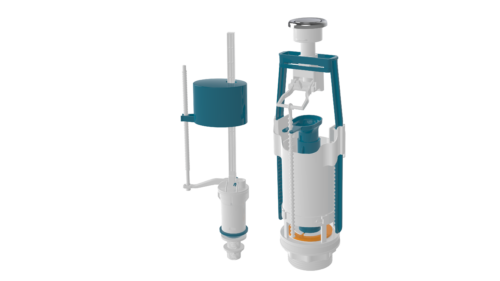 SA416-3, Арматура  для бачка Н/П, мембрана силикон
