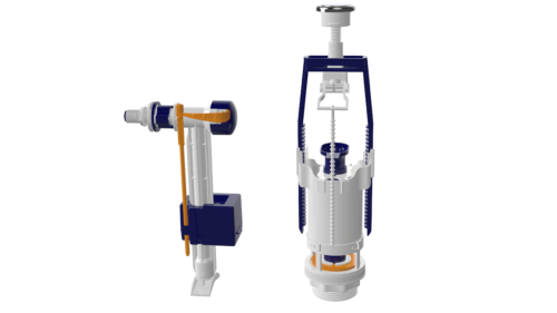 SA416-6, Арматура для бачка Б/П, мембрана силикон SA416-6, Арматура для бачка Б/П, мембрана силикон
