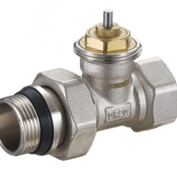 QS-3412,Клапан термостатический прямой,латунь1/2 (уп 100/10)