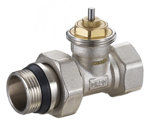 QS-3412,Клапан термостатический прямой,латунь1/2 (уп 100/10)