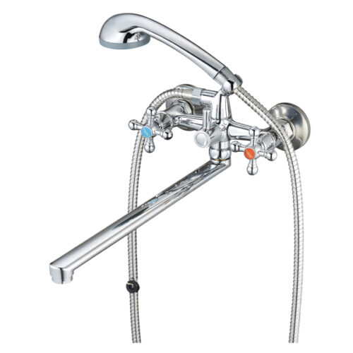 DMX7-B605 (DMX-B605) двурукий смеситель для ванны, плоский излив DMX7-B605 (DMX-B605) двурукий смеситель для ванны, плоский излив