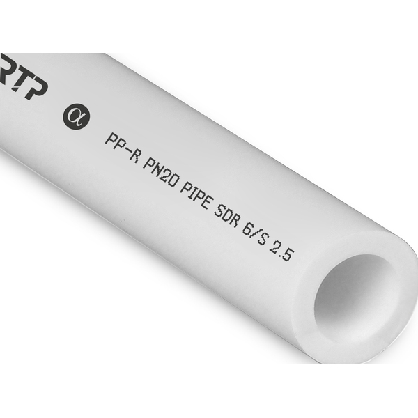 Труба PPR  40х6,7, PN20 4м белый, РТП 10310 (уп 40/10)