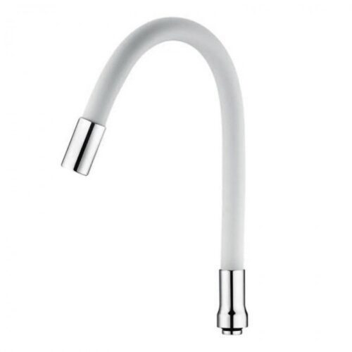 WKC-057KW,силиконовый излив БЕЛЫЙ для комбинирования с корпусом SOP4-F