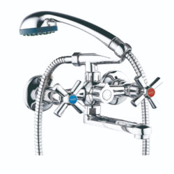 DMT3-A722, см-ль для ванны с плоским пов. изливом, кер. (1/2) 180°, двухпозиц. Карт. перекл.