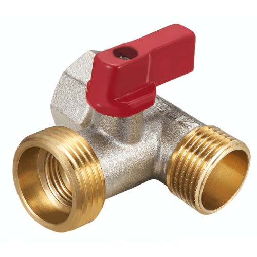 FZ55-1 Кран шаровый тройной для подкл. сантех приборов 1/2"х3/4"х1/2" латунный (уп 150/25)