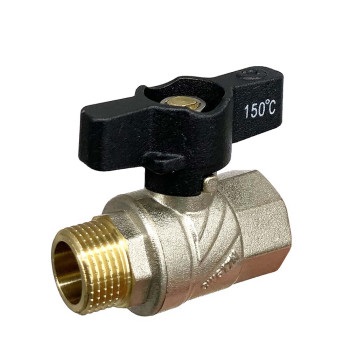 FN01,Кран шар латунный 1/2" (CW617N) полнопроходной ручка бабочка подкл гайка-штуце (БГШ) (уп120/20) FN01,Кран шар латунный 1/2" (CW617N) полнопроходной ручка бабочка подкл гайка-штуце (БГШ) (уп120/20)