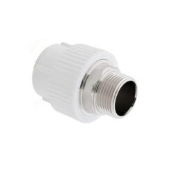 Муфта комбинированная PPR наружная резьба 40х1 1/4",белый, РТП,10668, (уп48/6) ,