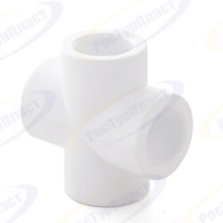 Крестовина PPR 40, PN25 белый, РТП 28081 (уп 40/4)