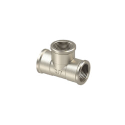 Тройник латунный,1/2" ВР/ВР/ВР никель, RTP 25195 (уп 100/10)