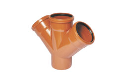 Крестовина наружной канализации одноплоскостная 110/110/110/45°, 36550 (уп 14/1)