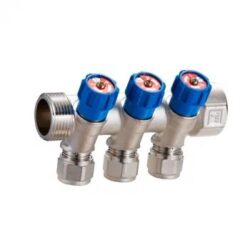 QS-1632, Коллектор вентильный 3/4"НВ*1/2"х16   3 выхода (32/4)