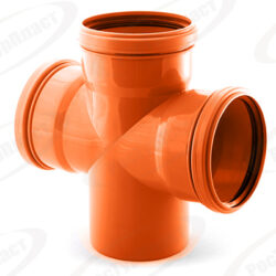 Крестовина наружной канализации одноплоскостная 110/110/110/87°, 36551 (уп 18/1)