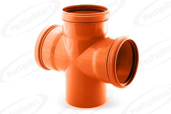 Крестовина наружной канализации одноплоскостная 110/110/110/87°, 36551 (уп 18/1)