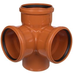 Крестовина наружной канализации двухплоскостная 110/110/110/87°, 36552 (уп 20/1)*