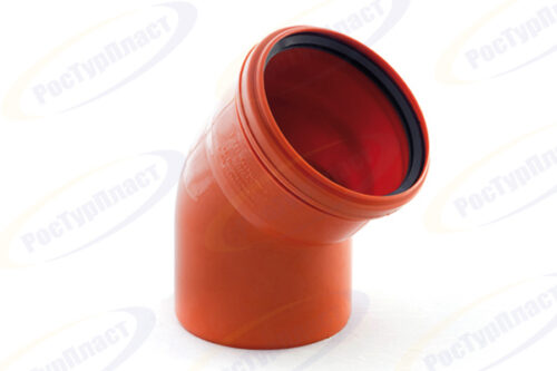 Отвод наружной канализации 110/45°, 36655 (уп 50/1)