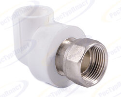 Угольник с накидной гайкой на метал. Штуцере 	25х3/4" 14267 (уп 80/20)*