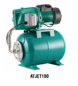 Насосная станция TAIFU ATJET 100 (чугун, 750 вт, Hmax40 метров,Qmax 50л/мин) всас 9м,г/а 24л