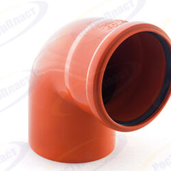 Отвод наружной канализации 110/87°, 36653 (уп 35/1)
