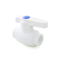 Кран шаровой стандартный проход PPR 63,белый, РТП 17502 (уп 4/1)