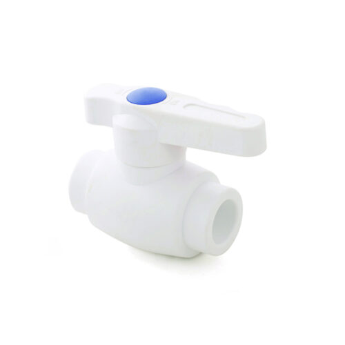Кран шаровой стандартный проход PPR 63,белый, РТП 17502 (уп 4/1)