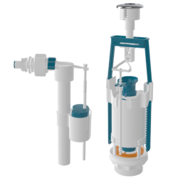 SA436-6 Арматура  для бачка Б/П,СТАРТ-СТОП мембрана силикон