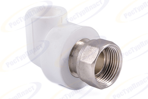 Угольник с накидной гайкой на метал. Штуцере 	20х1/2" 14265 (уп 140/20)